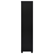 Pemberly Row 3-shelf Wood Media Tower Bookcase with Storage Cabinet Black
