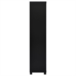 Pemberly Row 3-shelf Wood Media Tower Bookcase with Storage Cabinet Black
