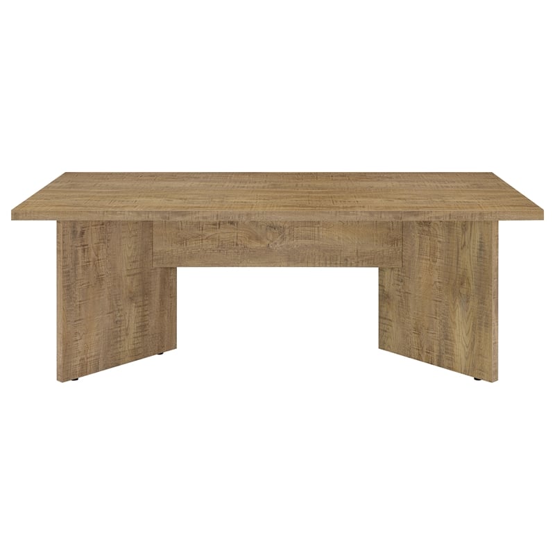 Pemberly Row Rectangular Engineered Wood Dining Table Mango Brown