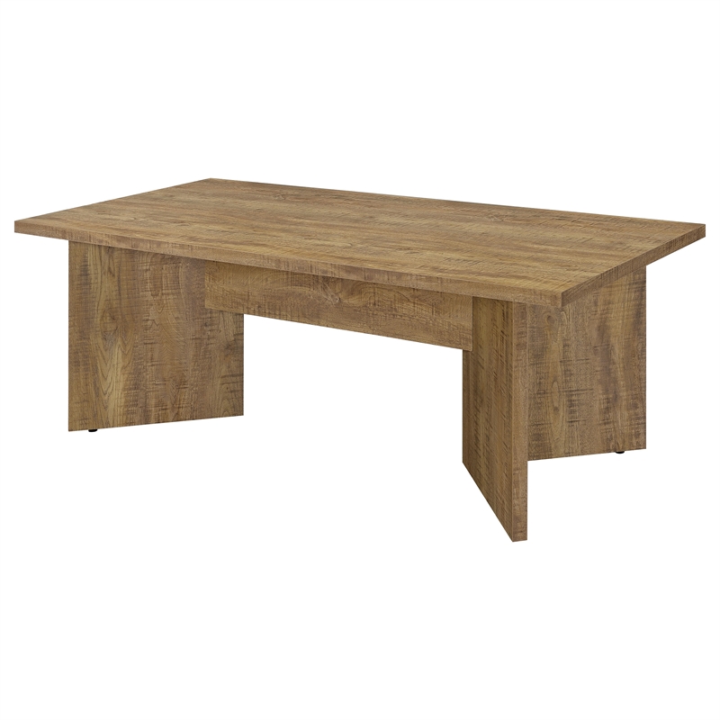 Pemberly Row Rectangular Engineered Wood Dining Table Mango Brown