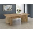Pemberly Row Rectangular Engineered Wood Dining Table Mango Brown