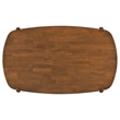 Pemberly Row Modern 5-piece Wood Oval Solid Wood Dining Set Walnut
