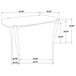 Pemberly Row Modern 7-piece Wood Oval Solid Wood Dining Set Walnut