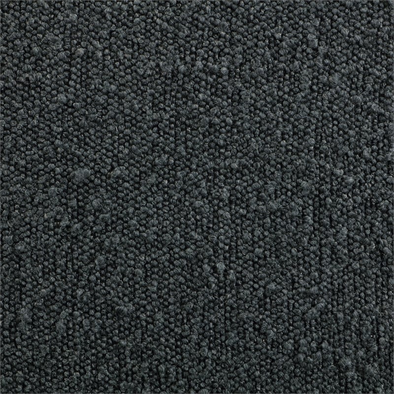 Pemberly Row Fabric Counter Height Chair in Black and Charcoal Gray