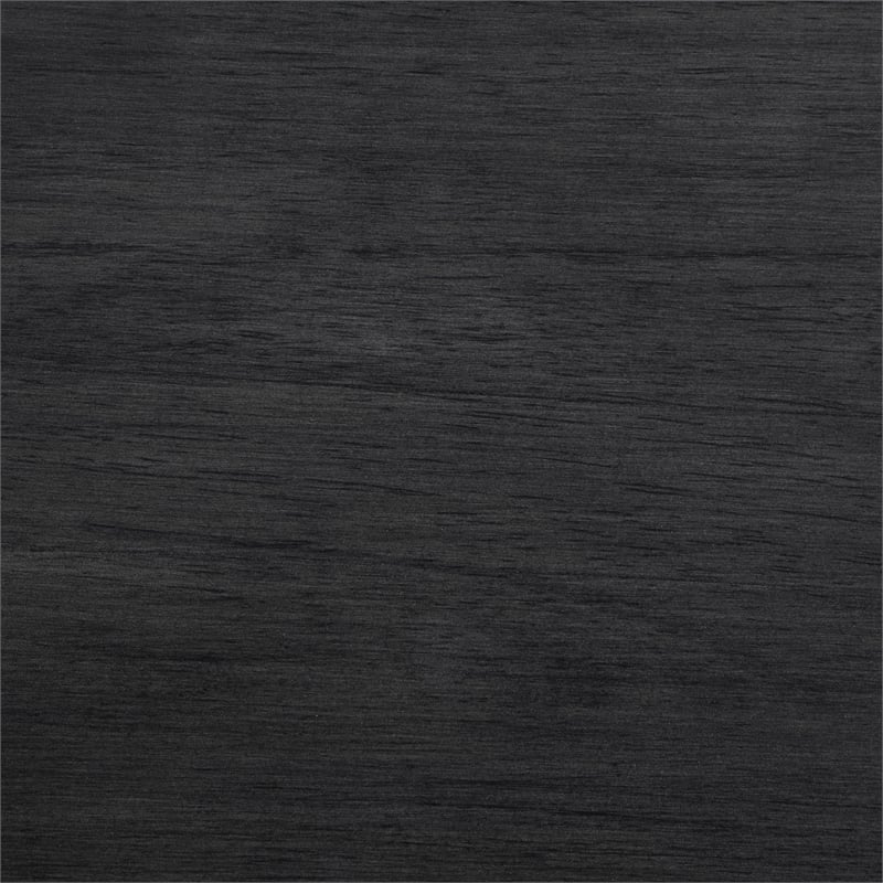 Pemberly Row Fabric Counter Height Chair in Black and Charcoal Gray