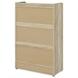 Pemberly Row 3-tier Wood Shoe Storage Cabinet Antique Pine and Gray