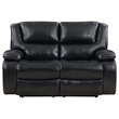 Pemberly Row 2-piece Faux Leather Upholstered Motion Reclining Sofa Set Black