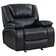 Pemberly Row 3-piece Faux Leather Upholstered Motion Reclining Sofa Set Black