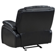 Pemberly Row 3-piece Faux Leather Upholstered Motion Reclining Sofa Set Black