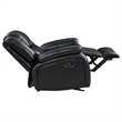 Pemberly Row 3-piece Faux Leather Upholstered Motion Reclining Sofa Set Black