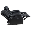 Pemberly Row 3-piece Faux Leather Upholstered Motion Reclining Sofa Set Black