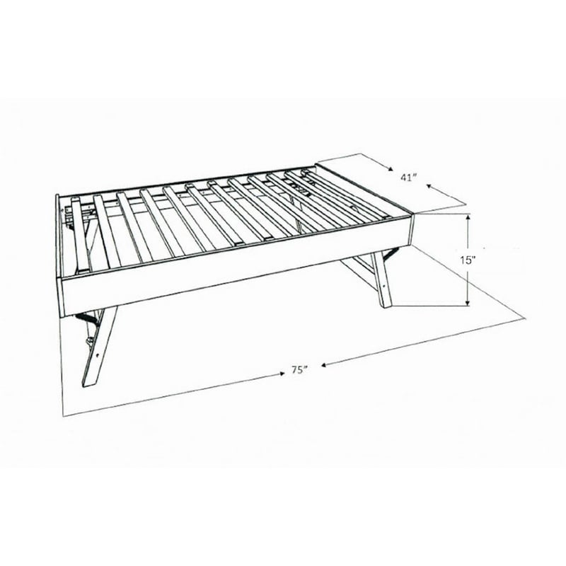 Pemberly Row Daybed in Graystone with Pop Up Trundle - Mattresses Not Included