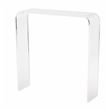 Pemberly Row Contemporary Acrylic Clear Ruffner Console Table