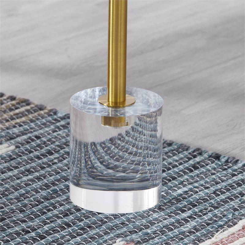 Pemberley Row Acrylic Clear Side Table Round Handcrafted 12
