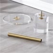 Pemberley Row Acrylic Clear Side Table Round Handcrafted 12