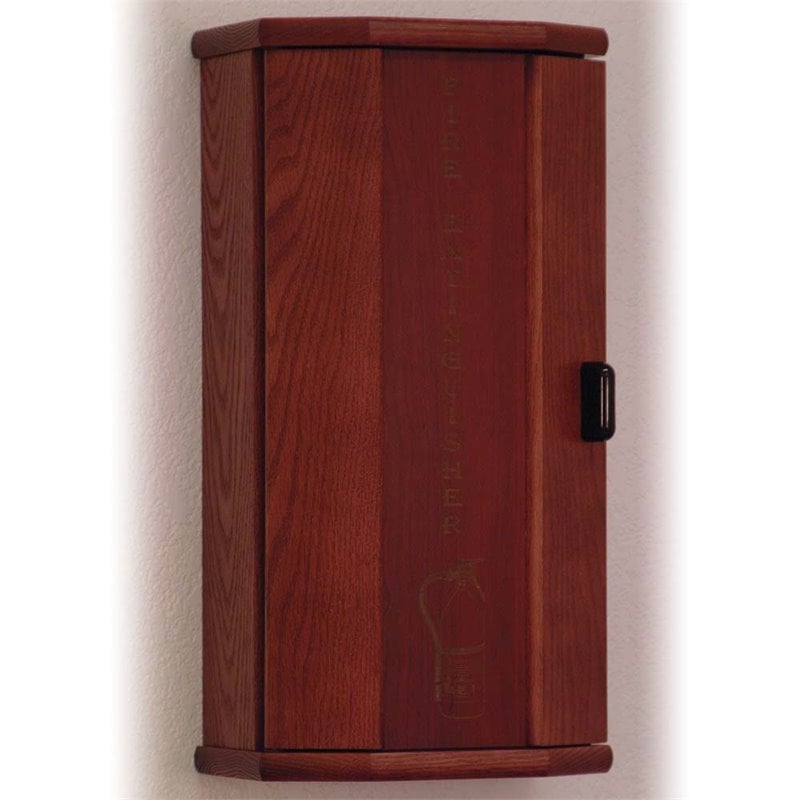 Pemberly Row 5 lbs Fire Extinguisher Cabinet in Light Oak - PR-1613066