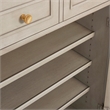 Pemberly Row Handpainted Entryway Storage Cabinet Grey Cashmere