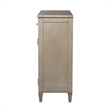Pemberly Row Handpainted Entryway Storage Cabinet Grey Cashmere