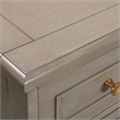 Pemberly Row Handpainted Entryway Storage Cabinet Grey Cashmere