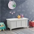 Pemberly Row Contemporary Storage Blanket Chest in Antique Ivory
