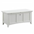 Pemberly Row Contemporary Storage Blanket Chest in Antique Ivory