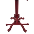 Pemberly Row Contemporary Tractor Seat Stool with Back in Red