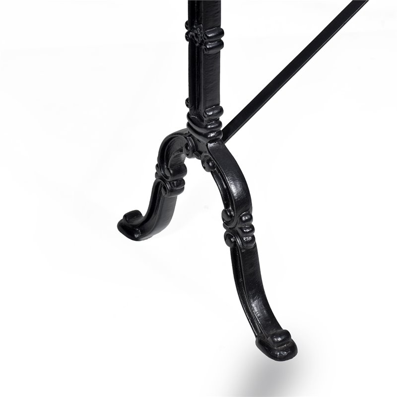 Pemberly Row Contemporary White Marble Top Rectangular Console Table in White