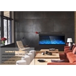 Pemberly Row 3 Sided Electric Fireplace with Remote Control in Black