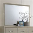 Pemberly Row Modern / Contemporary Mirror in Champagne Finish