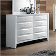Pemberly Row Modern / Contemporary Wood Dresser in White Finish