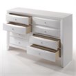 Pemberly Row Modern / Contemporary Wood Dresser in White Finish