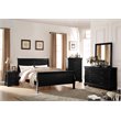 Pemberly Row Modern / Contemporary 6 Drawers Dresser in Black