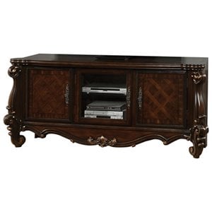 Pemberly Row Modern / Contemporary TV Console in Cherry Oak Finish