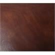 Pemberly Row Top Grain Leather Upholstery Accent Chair in Vintage Dark Brown