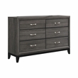 Pemberly Row 5-Piece Transitional Wood Eastern King Panel Bedroom Set in Gray