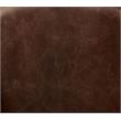 Pemberly Row Leather Upholstery Accent Chair in Retro Brown and Aluminum