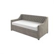 Pemberly Row Modern Wood Twin Daybed and Trundle in Gray Finish