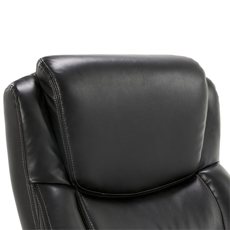 Pemberly Row Big & Tall Executive Office Chair Weathered Black