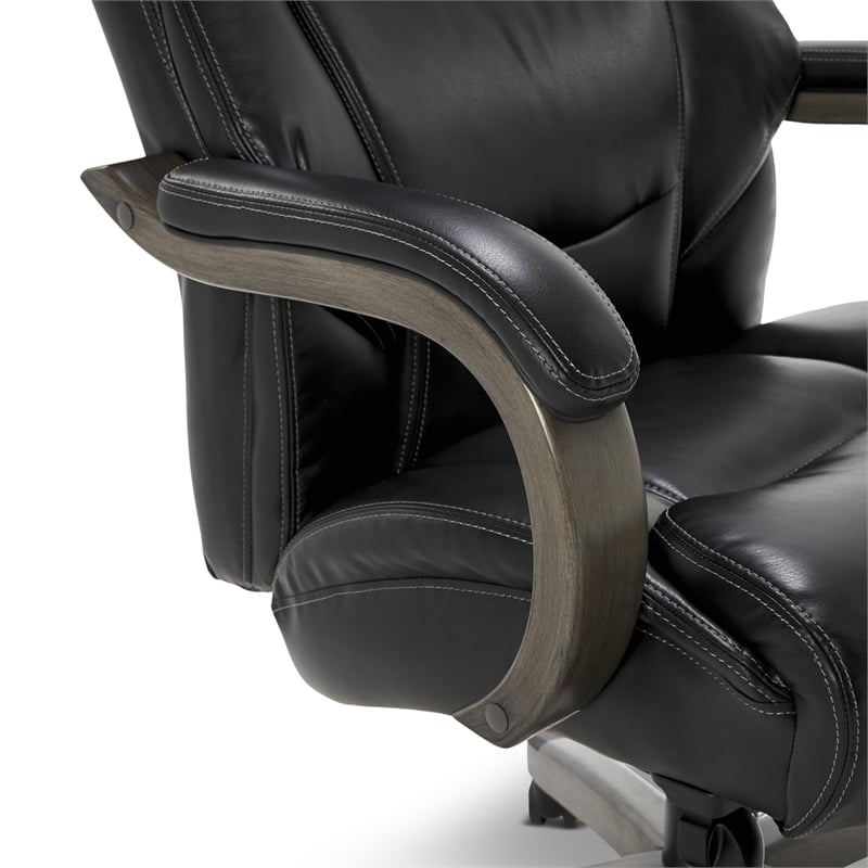 Pemberly Row Big & Tall Executive Office Chair Weathered Black