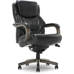 Pemberly Row Big & Tall Executive Office Chair Weathered Black