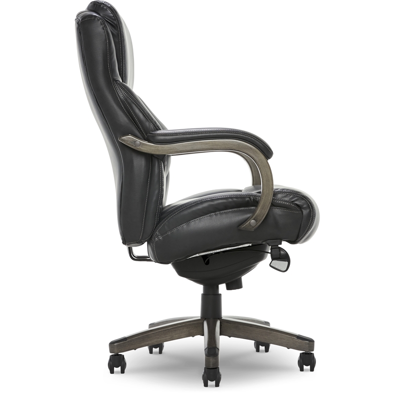Pemberly Row Big & Tall Executive Office Chair Weathered Black