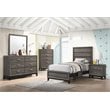 Pemberly Row 5-piece Twin Panel Wood Bedroom Set in Gray Oak and Black