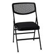 Pemberly Row Ultra Comfort Commercial XL Padded Folding Chair in Black 4-Pack