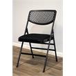 Pemberly Row Ultra Comfort Commercial XL Padded Folding Chair in Black 4-Pack