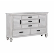 Pemberly Row 4-piece Queen Panel Wood Bedroom Set in Antique White