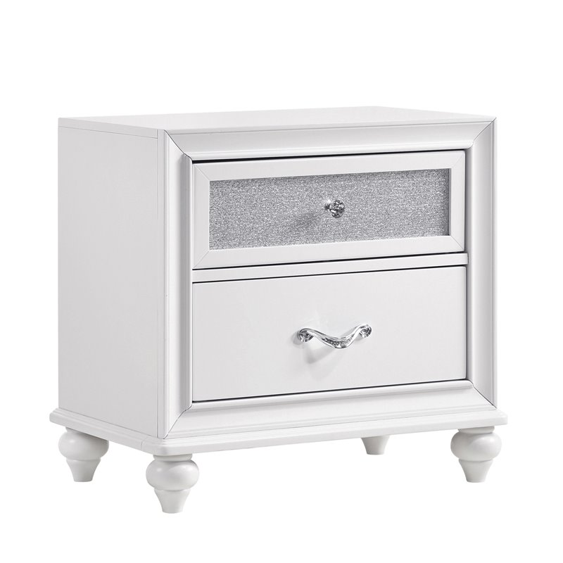 Pemberly Row 5-piece Upholstered Queen Wood Bedroom Set White