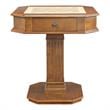 Pemberly Row Contemporary 2-Drawer Wooden Game Table in Walnut
