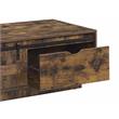 Pemberly Row Wooden Rectangular Storage Coffee Table in Rustic Oak