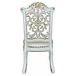 Pemberly Row Side Chair in Ivory Polyurethane and Antique Pearl Wood (Set of 2)