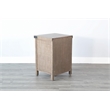Pemberly Row Modern Mahogany Wood Nightstand in Light Brown Finish
